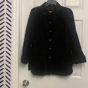 Black suede jacket
